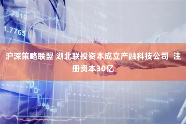沪深策略联盟 湖北联投资本成立产融科技公司  注册资本30亿
